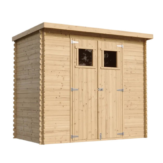 Abri de jardin en bois de pin pour stockage extérieur - 200 x 100 x 180