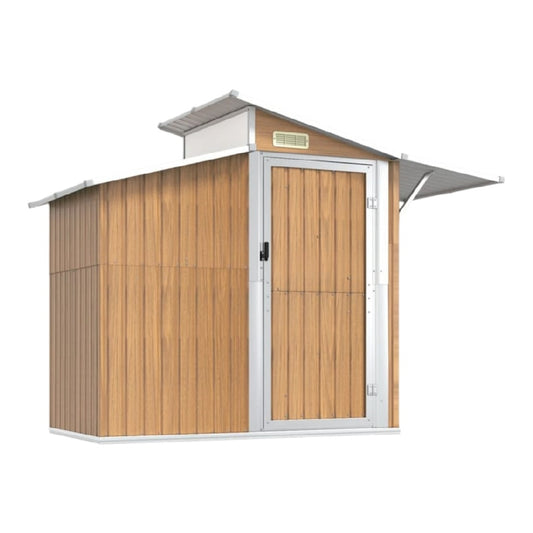 Abri de jardin en bois avec toit incliné pour stockage extérieur - 120 x 90 x 180