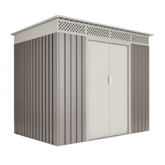 Cabane de jardin en métal pour stockage extérieur - 180 x 120 x 180