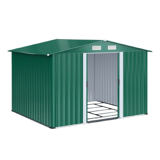Abri de jardin en acier galvanisé pour rangement extérieur - 300 x 250 x 230