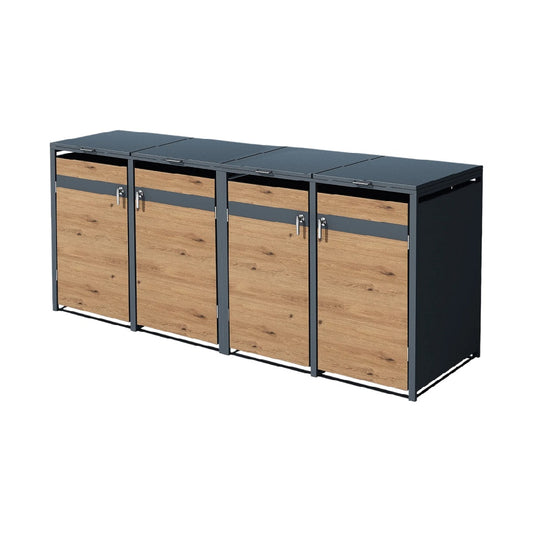 Buffet de rangement pour salon en mélamine - 180 x 45 x 70